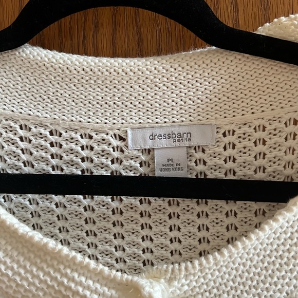 Dress barn PL creamy white sweater. - Picture 4 of 5